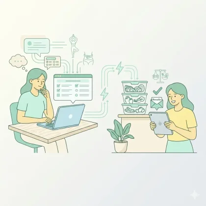 Процес отримання персоналізованого меню харчування — від тесту до готового плану